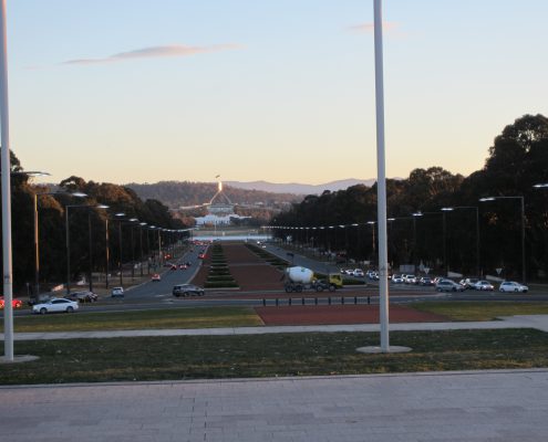 Anzac Avenue in Canberra