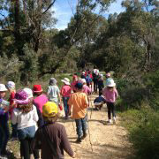 fremantle primary school students going on a hike