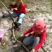 students learning about the outdoors