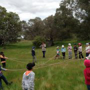 making a star from ropes