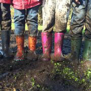 muddy boots