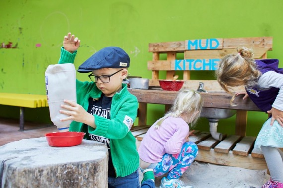 mud kitchen area - play learning