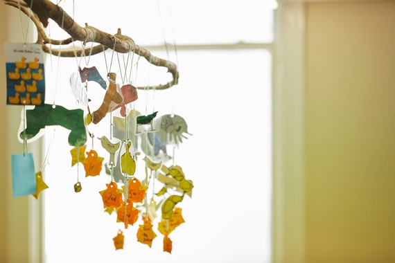 hanging mobile at LHS hanging mobile