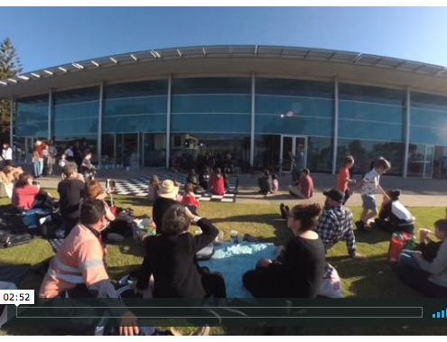 Outside John Curtin Theatre at Graduation 2018