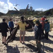 Swan River Colony - building shelter